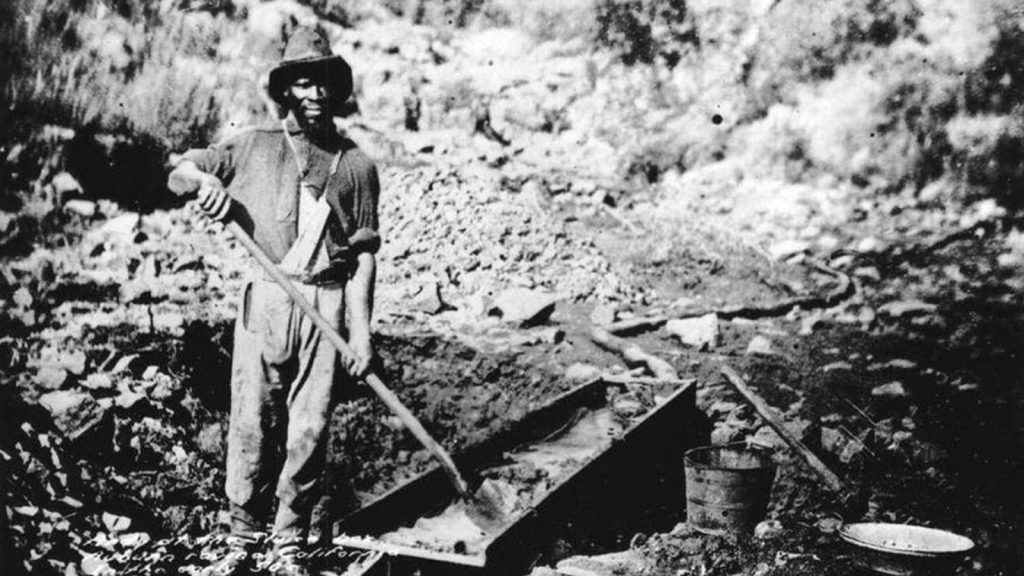 African Americans were used as slave labour in California and other western US territories during the 1850s. (