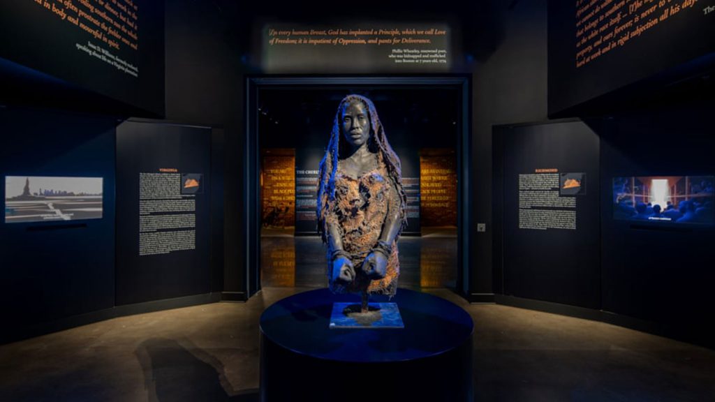 The Legacy Museum shows visitors elements of America’s long history of racial injustice – slavery, lynching, segregation, police killings of Black teens and the societal addiction to putting Black people behind bars.