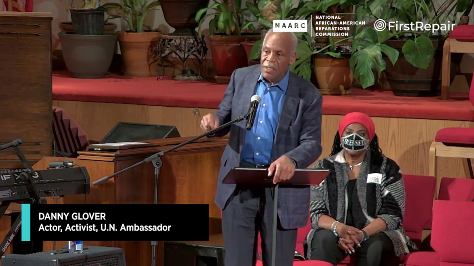 Danny Glover at the National town hall meeting, “Building a Local Reparations Movement”
