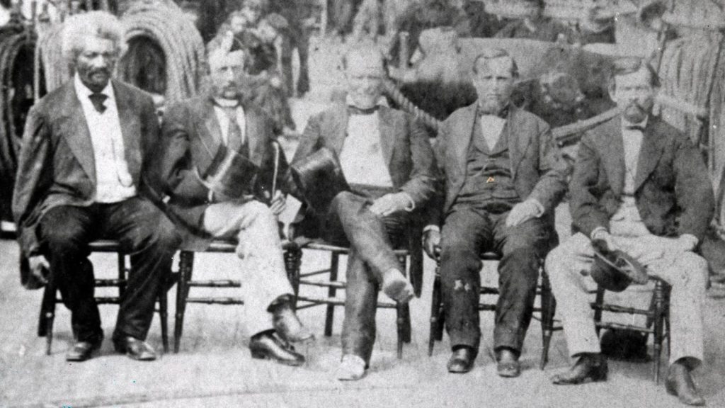 Frederick Douglass and the Haiti Commission on USS Tennessee in Key West