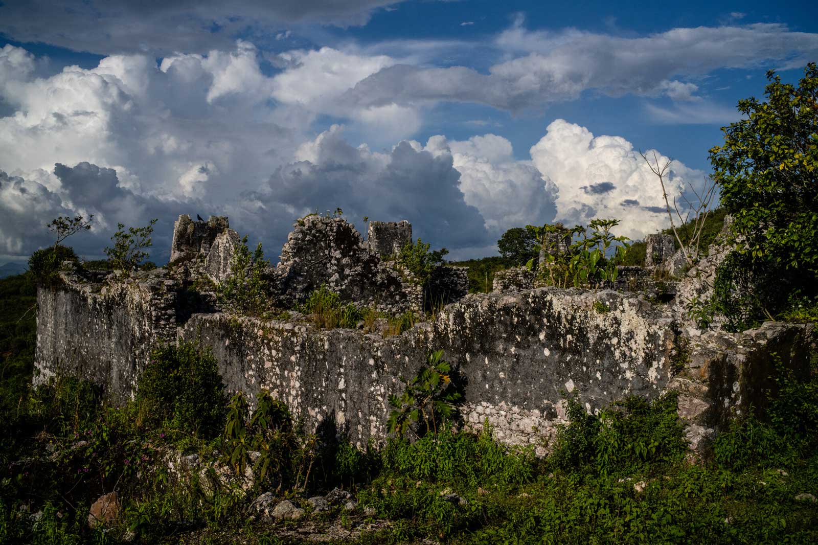 The ruins of the Dion coffee plantation, in the Matheux Mountains, northwest of Port-au-Prince.