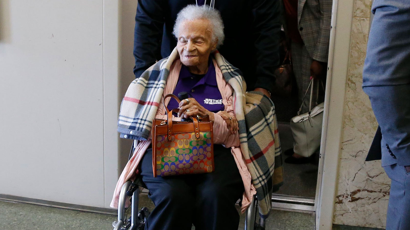 Viola Fletcher, 107, a survivor of the 1921 Tulsa Race Massacre