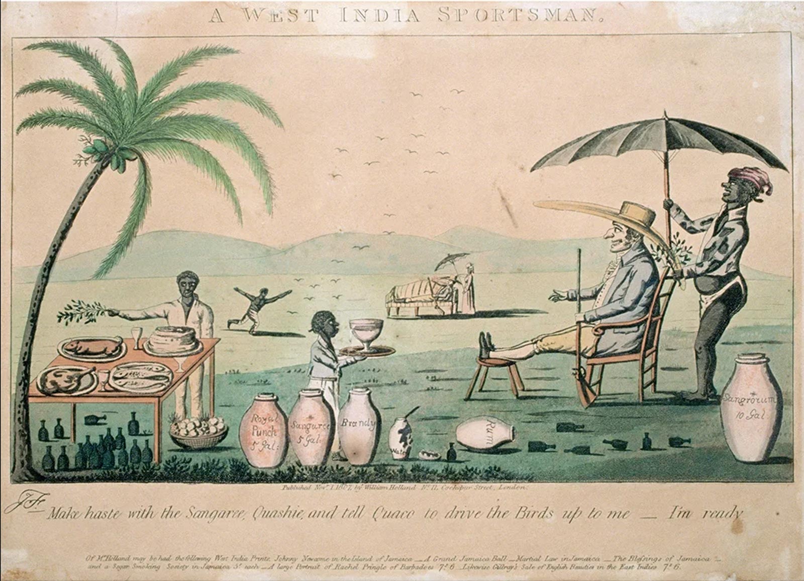 19th-Century cartoon satirizing colonial rule in Jamaica.