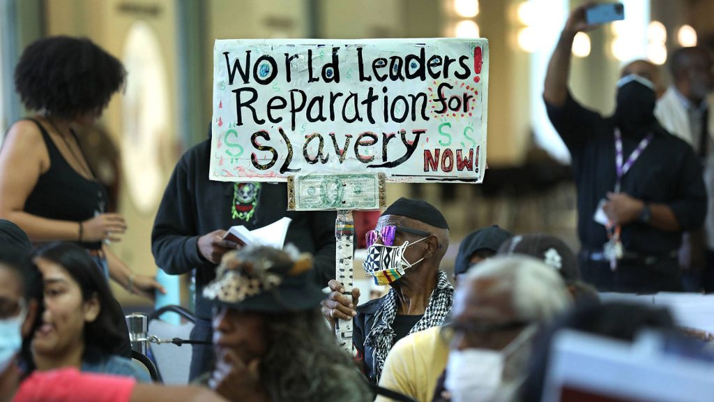 World leaders! Reparations for slavery now! Sign