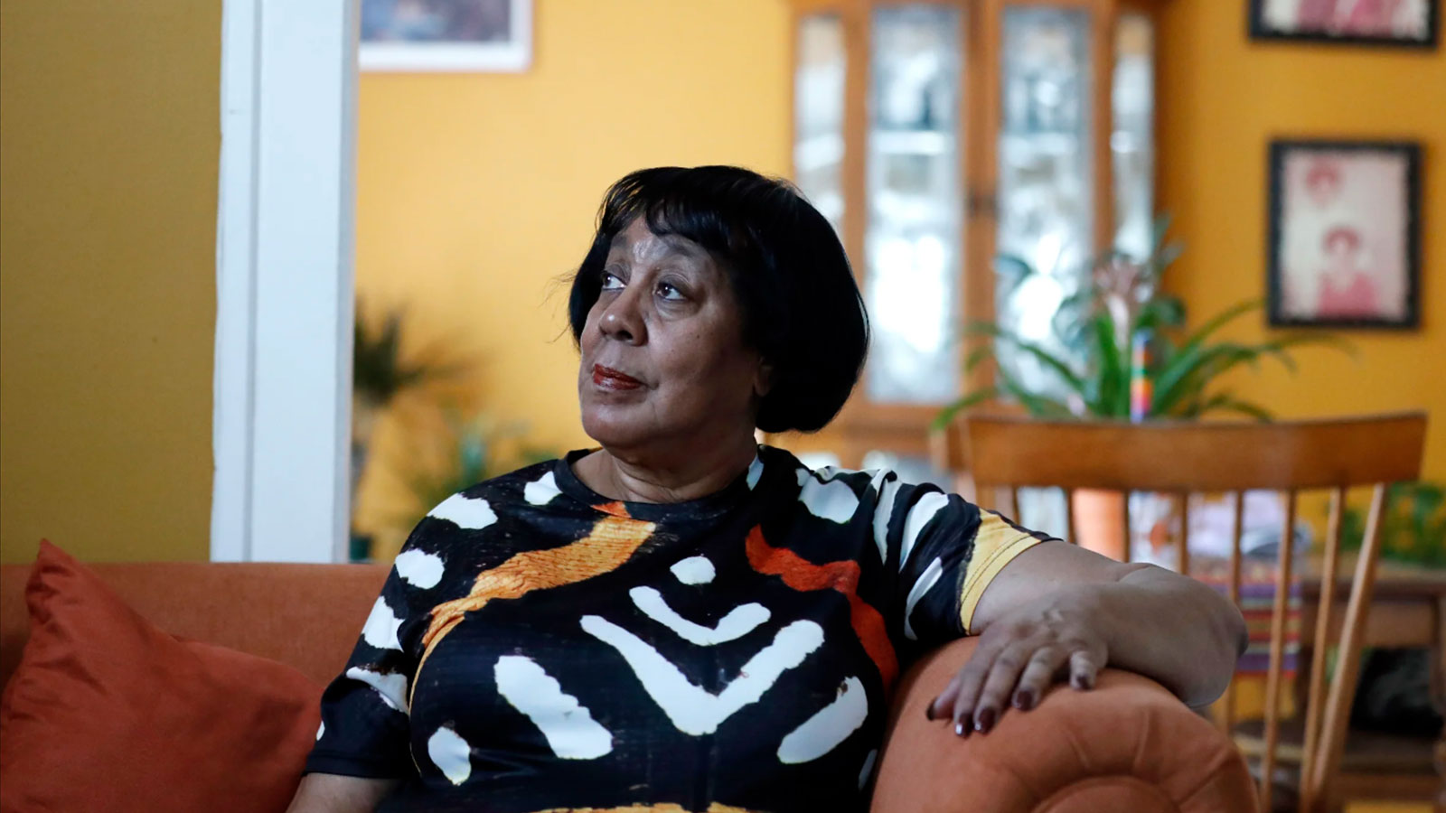 Jo-Ann Cromer, a lifelong Evanston resident who applied for reparations, in her home on in 2021.