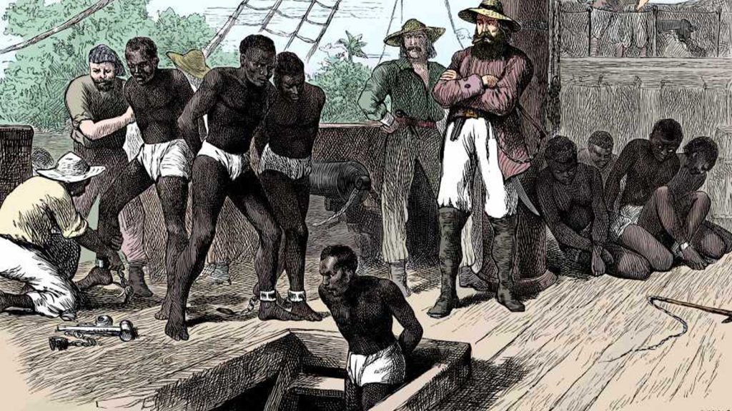 Slaves on slave-ship