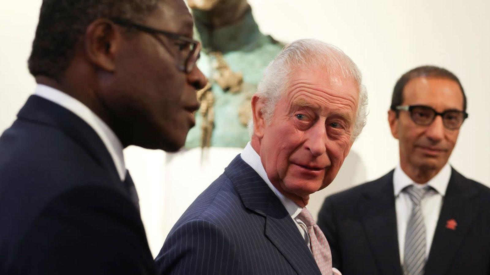 King Charles attends a reception and discussion to learn about opportunities for young people and the role of entrepreneurship in Africa at Garrison Chapel in London 