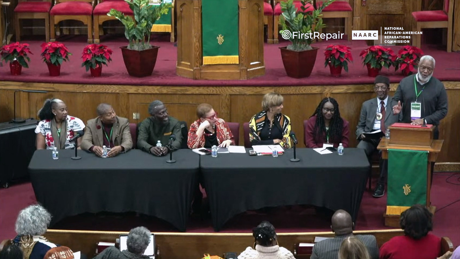 Friday December 1, 2023 — Streamed live from the historic Second Baptist Church, Evanston, IL, “Local and State Reparations: Repairing Black Communities” A National Town Hall Meeting presented by FirstRepair and The National African American Reparations Commission (NAARC).