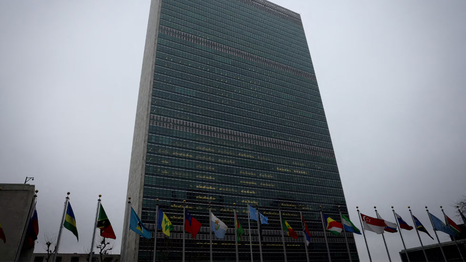 The United Nations building is pictured in New York City, U.S., February 23, 2023.