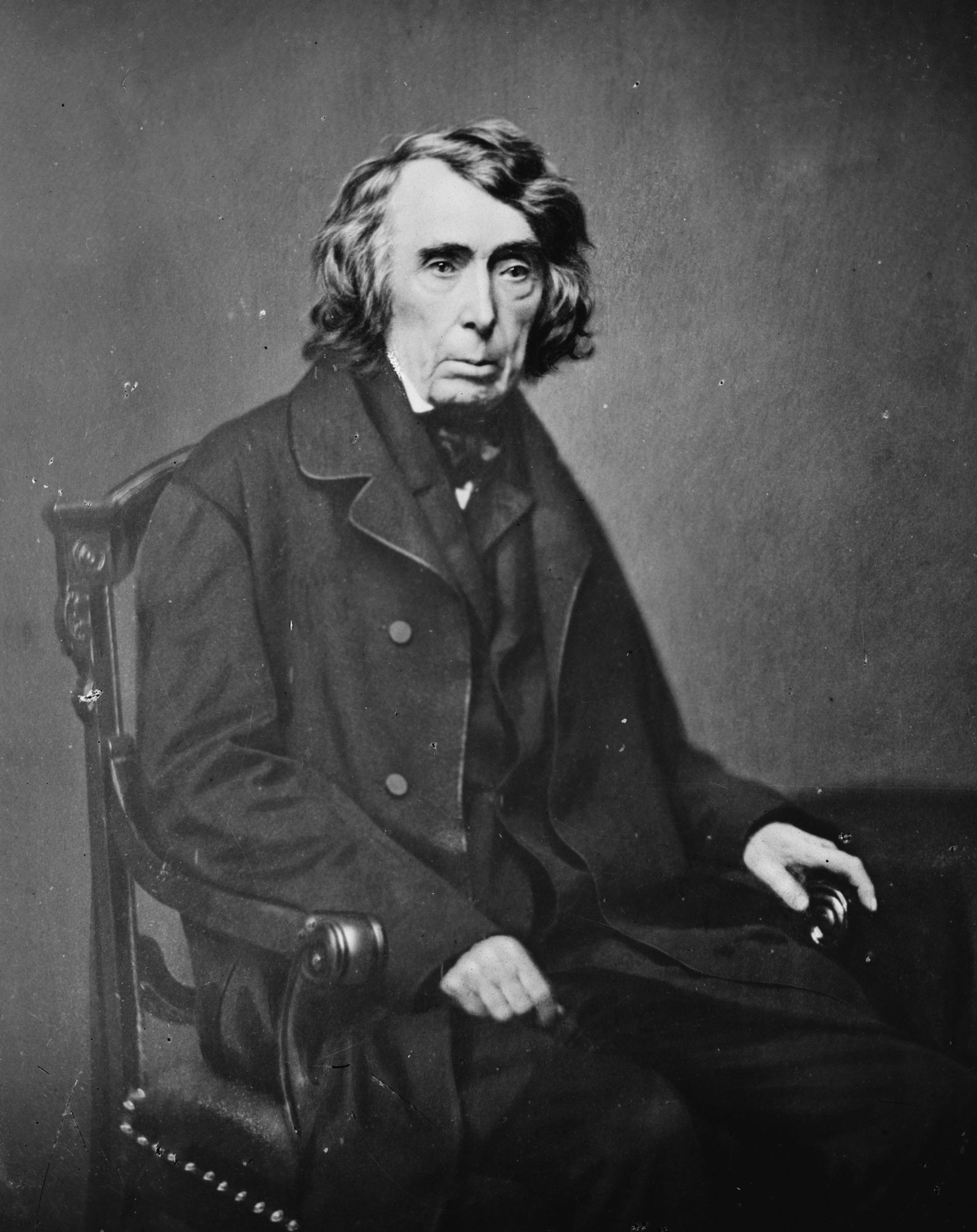 U.S. Supreme Court Chief Justice Roger Taney wrote the majority opinion in 1857 that ruled African Americans could not be considered U.S. citizens.