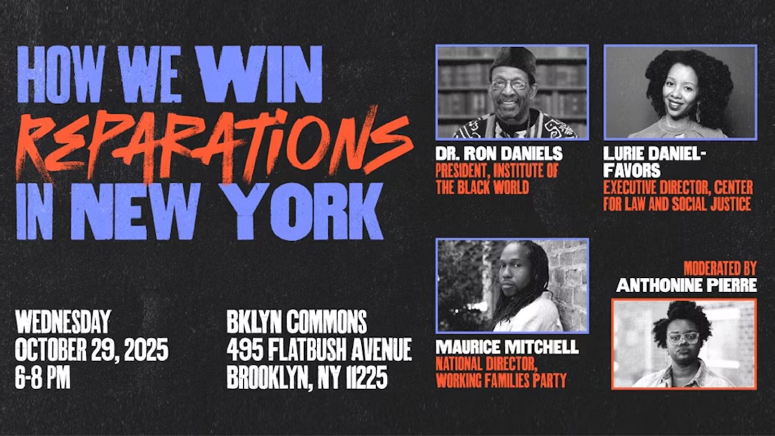 Reparations Now! – Oct 29, 2025 | Working Families Party