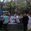 Community members and faith leaders gather for a reinterment ceremony of 36 African ancestors in Charleston, S.C., on May 4, 2019